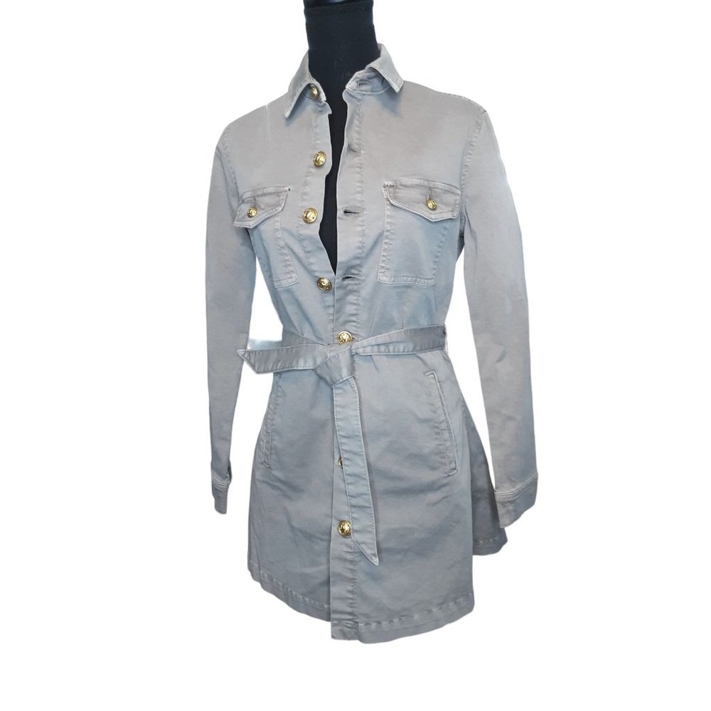 NWT L'AGENCE Samantha Safari Button Belted Jacket Size S - Picture 5 of 8